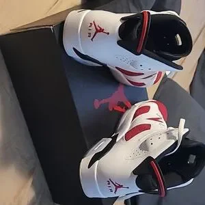Jordan carmine 6 2014 with crease protectors in og box size 11 Jordan 6 Retro Carmine (2014) Men main image 3